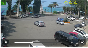 Веб-камера Абхазия. Площадь Энвера Капба в Гаграх
