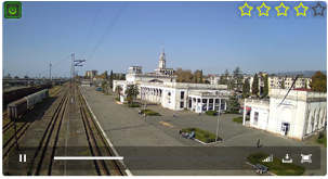 Веб-камера Абхазия. Железнодорожный вокзал в Сухуме