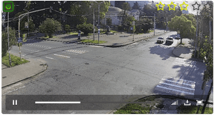 Веб-камера Абхазии. Перекресток на проспекте Леона