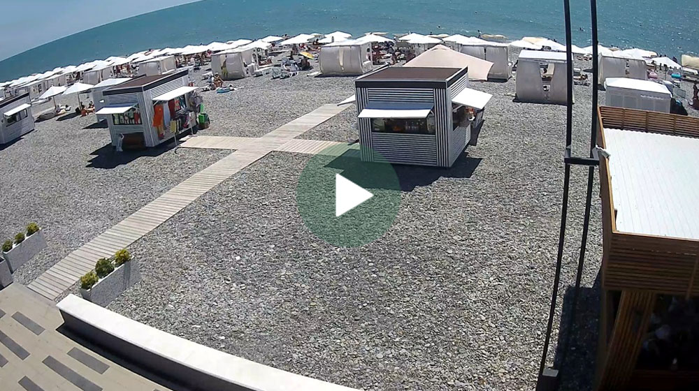 Веб-камера Дагомыс. Пляж в сторону Лоо