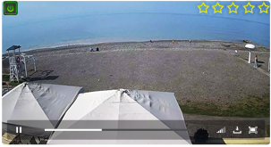 Веб-камера Сочи. Пляж курорта Хоста