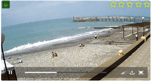 Веб-камера Адлер. Пляж и набережная